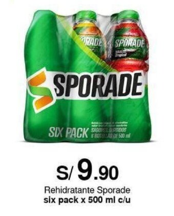 Metro Rehidratante Sporade six pack x 500 ml c/u oferta