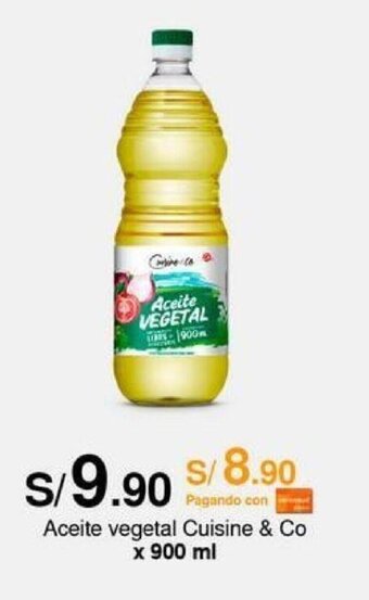 Metro Aceite vegetal Cuisine & Co x 900 ml oferta