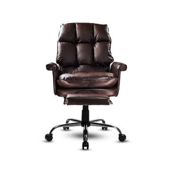 Tiendas EFE Silla de oficina inius con reposapies maxin marrón oferta