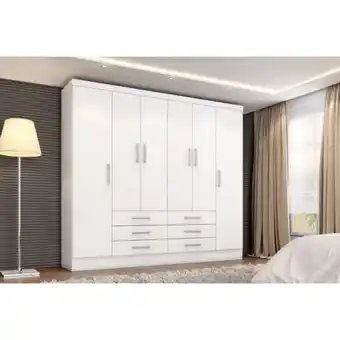 Oechsle Ropero monterrey 6 puertas 6 cajones blanco oferta
