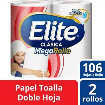Vivanda Papel toalla elite mega rollo doble hoja paquete 2un oferta