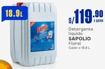 Makro Detergente líquido SAPOLIO Floral Galón x 18.9 L oferta