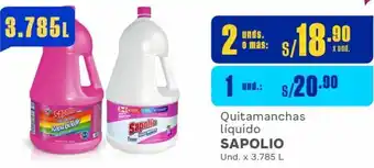 Makro Quitamanchas líquido SAPOLIO Und. x 3.785 L oferta
