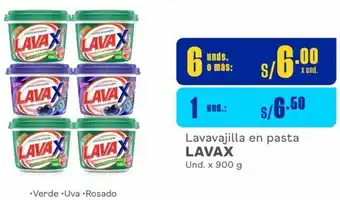 Makro Lavavajilla en pasta LAVAX Und. x 900 g oferta