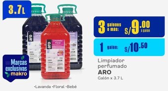Makro Limpiador perfumado ARO Galón x 3.7 L oferta