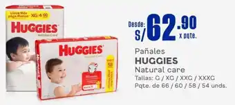 Makro Pañales HUGGIES Natural care Tallas: G / XG/XXG / XXXG oferta
