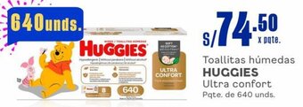 Makro Toallitas húmedas HUGGIES Ultra confort Pqte. de 640 unds. oferta