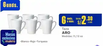 Makro Taza ARO Medidas: 11/12 oz oferta