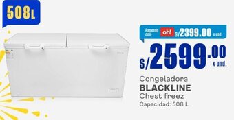 Makro Congeladora BLACKLINE Chest freez Capacidad: 508 L oferta