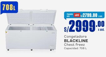Makro Congeladora BLACKLINE Chest freez Capacidad: 708 L oferta