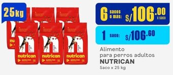 Makro Alimento para perros adultos NUTRICAN Saco x 25 kg oferta