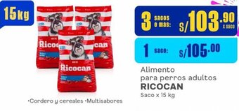 Makro Alimento para perros adultos RICOCAN Saco x 15 kg oferta