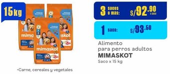 Makro Alimento para perros adultos MIMASKOT Saco x 15 kg oferta