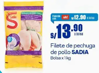 Makro Filete de pechuga de pollo SADIA Bolsa x 1kg oferta