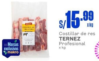 Makro Costillar de res TERNEZ Profesional x kg oferta