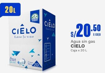 Makro Agua sin gas CIELO Caja x 20 L oferta