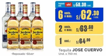 Makro Tequila JOSE CUERVO Und. x 750 ml oferta