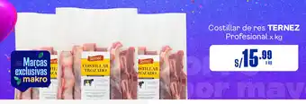 Plaza Vea Costillar de res TERNEZ Profesional x kg oferta