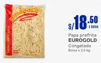 Plaza Vea Papa prefrita EUROGOLD Congelado Bolsa x 2.5 kg oferta