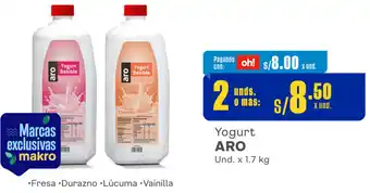 Plaza Vea Yogurt ARO Und. x 1.7 kg oferta