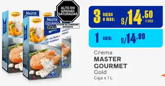Plaza Vea Crema Master GOURMET Gold Caja x 1 L oferta