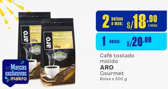Plaza Vea Café Tostado Molido Gourmet Bolsa x 500 g oferta