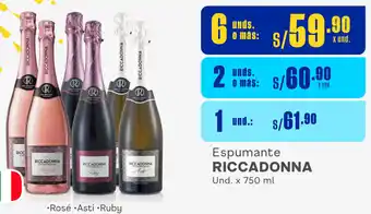 Plaza Vea Espumante RICCADONNA Und. x 750 ml oferta