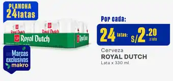 Plaza Vea Cerveza ROYAL DUTCH Lata x 330 ml oferta