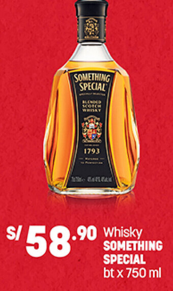 Plaza Vea Whisky SOMETHING SPECIAL bt x 750 ml oferta