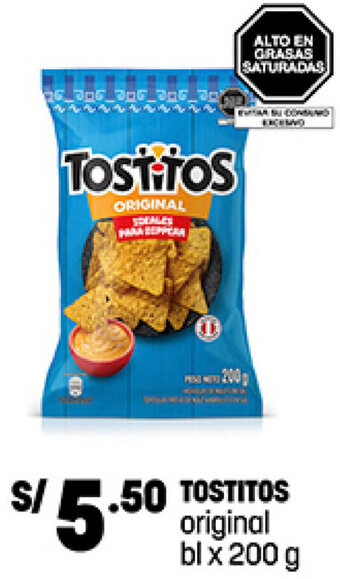Plaza Vea TOSTITOS original bl x 200 g oferta