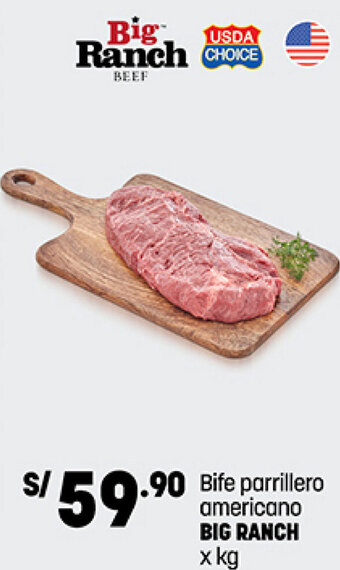 Bife parrillero americano BIG RANCH x kg