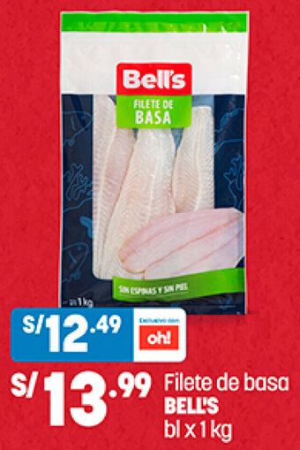 Plaza Vea Filete de basa BELL'S bl x 1 kg oferta