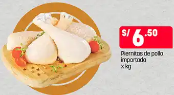 Plaza Vea Piernitas de pollo importada x kg oferta