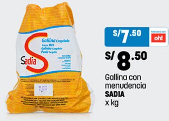 Plaza Vea Gallina con menudencia SADIA x kg oferta