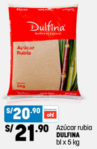 Plaza Vea Azúcar rubia DULFINA bl x 5 kg oferta
