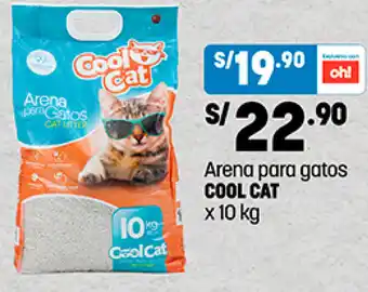 Plaza Vea Arena para gatos COOL CAT x 10 kg oferta
