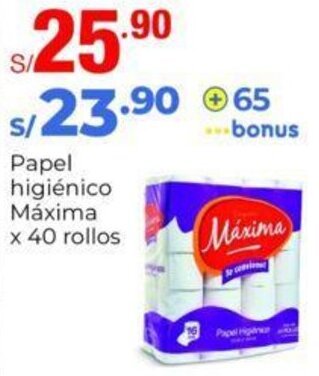 Metro Papel higiénico Máxima x 40 rollos oferta