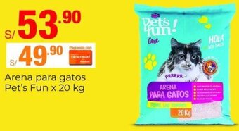 Metro Arena para gatos Pet's Fun x 20 kg oferta