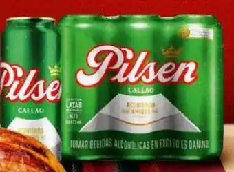 MaxiAhorro PILSEN Cerveza Six Pack Lata x 473 ml. oferta