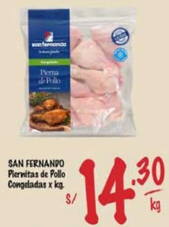 MaxiAhorro SAN FERNANDO Piernitas de Pollo Congeladas x kg. oferta