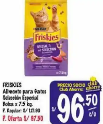 MaxiAhorro FRISKIES Alimento para Gatos Selección Especial Bolsa x 7.5 kg. oferta
