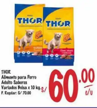 MaxiAhorro THOR Alimento para Perro Adulto Sabores Variados Bolsa x 10 kg. oferta
