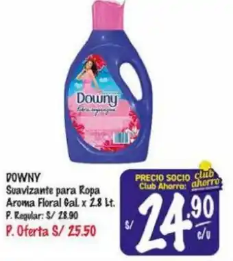 DOWNY Suavizante para Ropa Aroma Floral Gal. x 2.8 Lt.