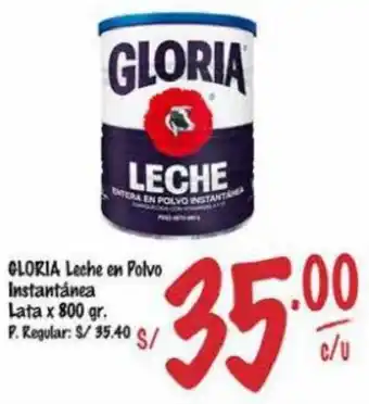 MaxiAhorro GLORIA Leche en Polvo Instantánea Lata x 800 gr. oferta