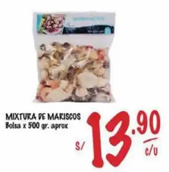 MaxiAhorro MIXTURA DE MARISCOS Bolsa x 500 gr. aprox oferta