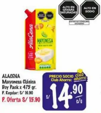MaxiAhorro ALACENA Mayonesa Clásica Doy Pack x 475 gr. oferta