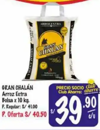 MaxiAhorro GRAN CHALÁN Arroz Extra Bolsa x 10 kg. oferta