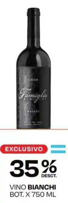 Wong VINO BIANCHI BOT. X 750 ML oferta