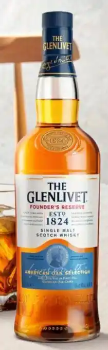 Wong WHISKY GLENLIVET FOUNDER'S RESERVE BOT. X 700 ML oferta