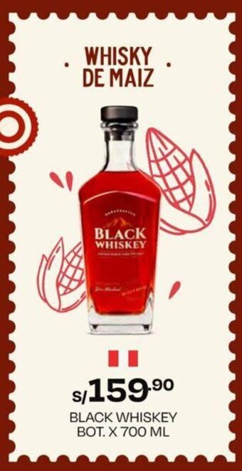 Wong BLACK WHISKEY BOT. X 700 ML oferta